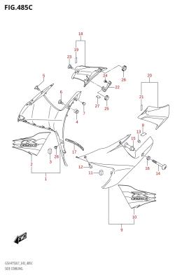 485C - SIDE COWLING