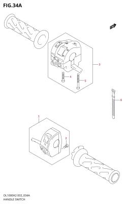 34A - HANDLE SWITCH (MODEL K3 /​ K4)
