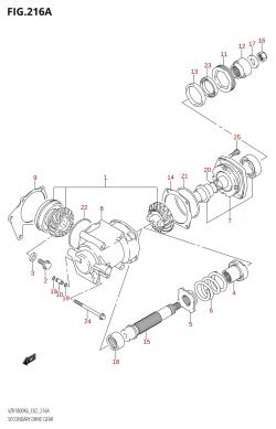 216A - SECONDARY DRIVE GEAR (K6,K7)
