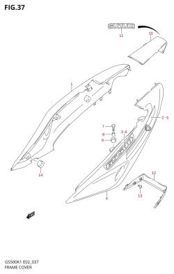 037 - FRAME COVER (MODEL K1)