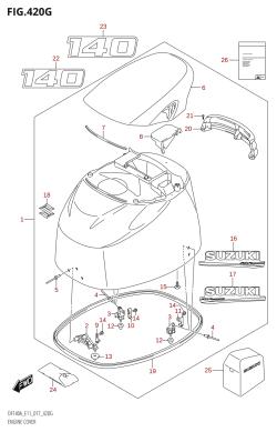 420G - ENGINE COVER (DF140AT:E40)