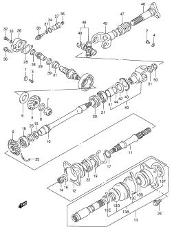 021 - SECONDARY DRIVE (MODEL W /​ X /​ Y)