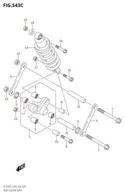 543C - REAR CUSHION LEVER (VL1500T:L3:E33)