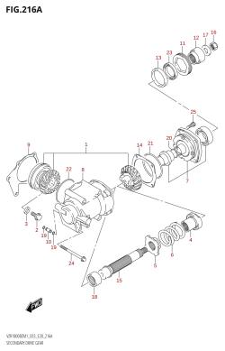 216A - SECONDARY DRIVE GEAR