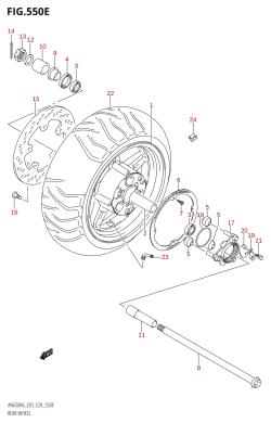 550E - REAR WHEEL (AN650A:K7)