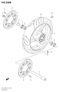 530B - FRONT WHEEL (GSF1250,GSF1250S)