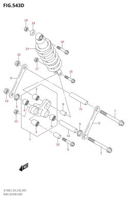 543D - REAR CUSHION LEVER (VL1500B:L3:E03)