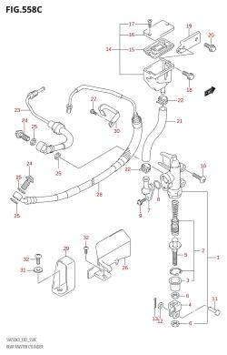 558C - REAR MASTER CYLINDER (SV650A,SV650UA,SV650SA,SV650SUA)