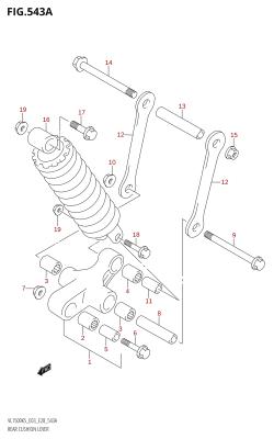 543A - REAR CUSHION LEVER