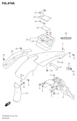 474A - REAR FENDER (DR-Z400S)