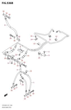 536B - FRONT BRAKE HOSE (GSF650A,GSF650SA,GSF650UA,GSF650SUA)
