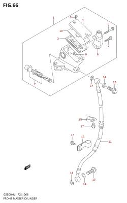 066 - FRONT MASTER CYLINDER (GS500H)