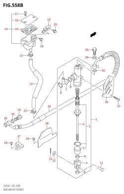 558B - REAR MASTER CYLINDER (DL650:L1:E19)