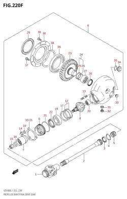 220F - PROPELLER SHAFT /​ FINAL DRIVE GEAR (VZR1800Z:L1:E19)