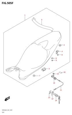 505F - SEAT (SV650AU:L9:E19)
