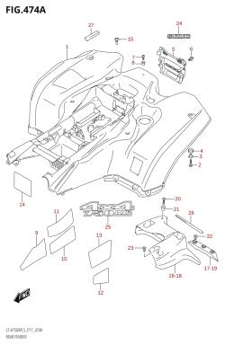 474A - REAR FENDER (LT-A750XPL5 P17)