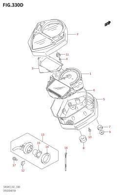 330D - SPEEDOMETER ((SV650S,SV650SU):(K3,K4))