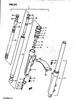 053 - FRONT FORK GV1400GCG /​ MODEL H /​ J