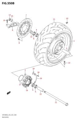 550B - REAR WHEEL (K8,K9)