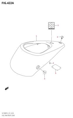 422A - FUEL TANK FRONT COVER