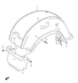 046 - REAR FENDER (MODEL W /​ X)