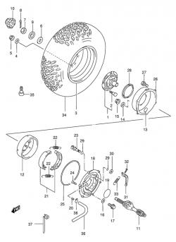 Right rear wheel