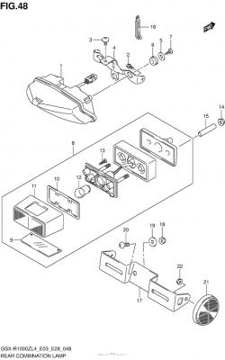 Rear Combination Lamp (Gsx-R1000Zl4 E28)