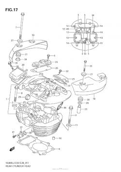 Rear Cylinder Head (Vl800T  E03)