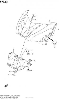 Fuel Tank Front Cover (Gsx-R1000Zl4 E33)