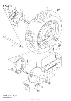 Rear Wheel (Vl800C  E03)