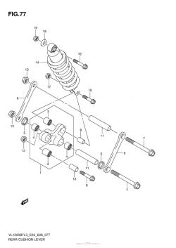 REAR CUSHION LEVER (VL1500BTL3 E28)