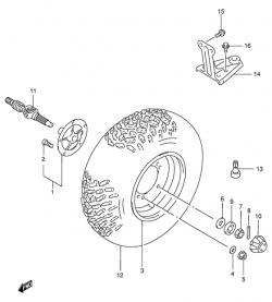 Left rear wheel
