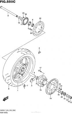 Rear Wheel (Sv650Al7 E28)