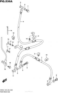 Front Brake Hose (Sv650L7 E03)