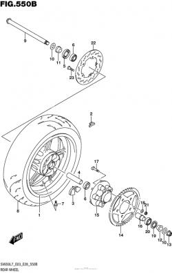 Rear Wheel (Sv650L7 E33)