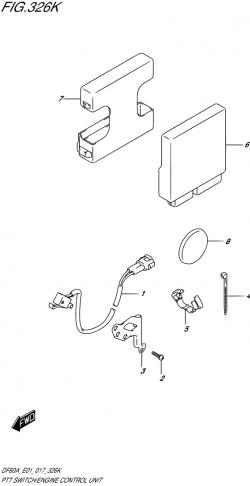 Ptt switch/engine control unit