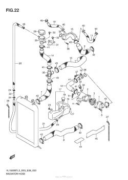 RADIATOR HOSE (VL1500BTL3 E33)