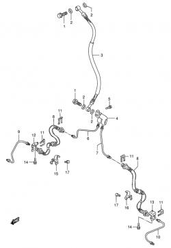 Front brake hose