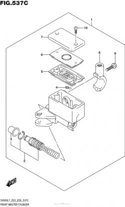 Front Master Cylinder (Sv650Al7 E28)