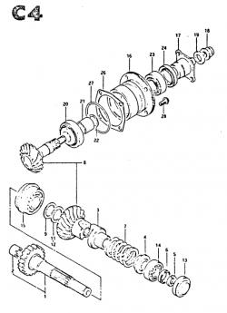 Secondary drive gear