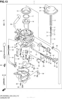 Carburetor (Dr-Z400Sml3 E33)