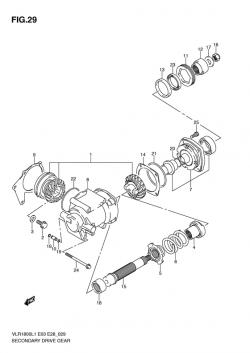 Secondary drive gear