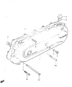 Crankcase cover lh