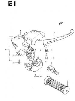Front brake lever - switch