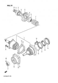 Secondary drive gear