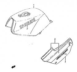 Fuel tank - frame cover