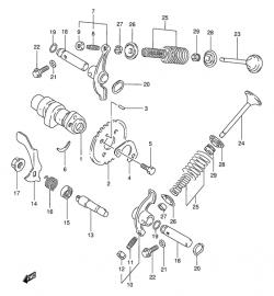 Cam shaft - valve